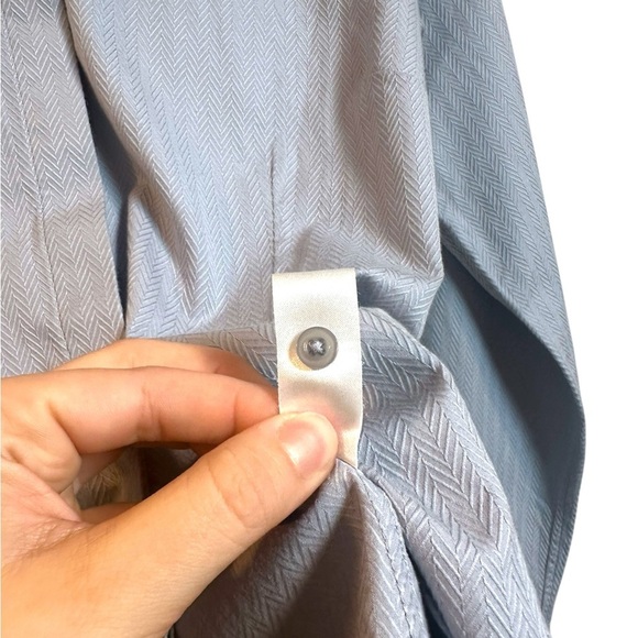 Thomas Pink | Women’s Classy Blue Chevron Button Down | Size 12 / Large | Office - Picture 3 of 6